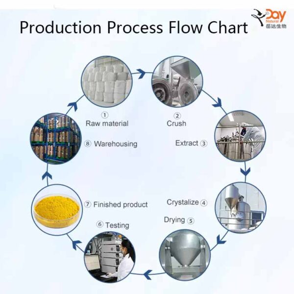 Berberine Hydrochloride Powder Process Flow Chart